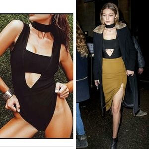 BOSSA Positano Bandage Bodysuit Size S